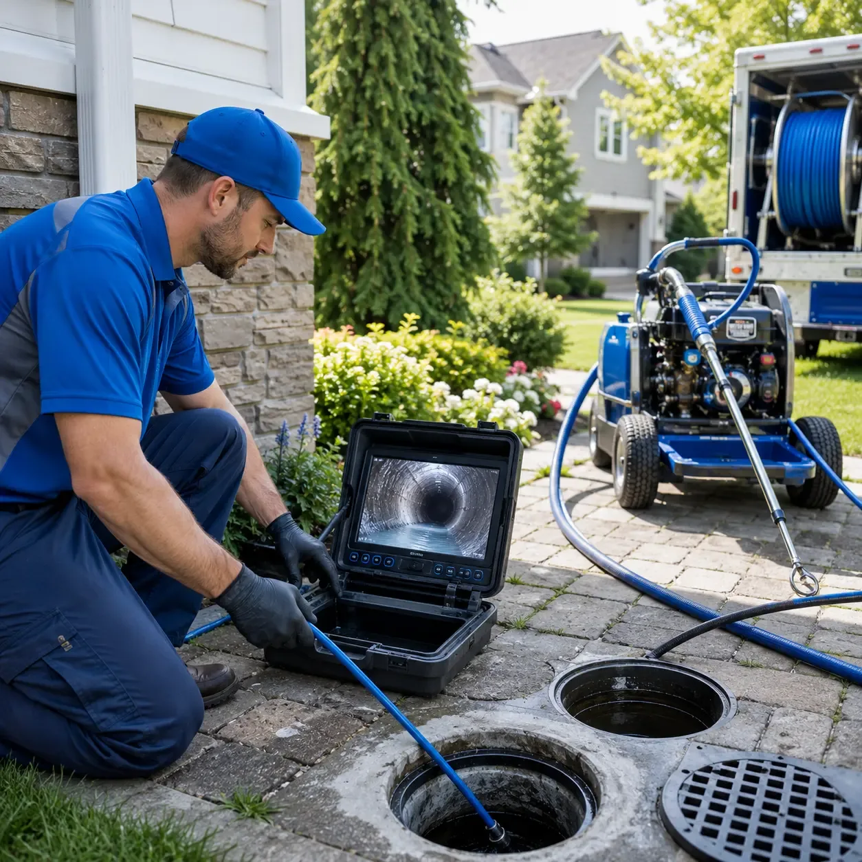 Outdoor drain cleaning professionals serving Frederick, IL