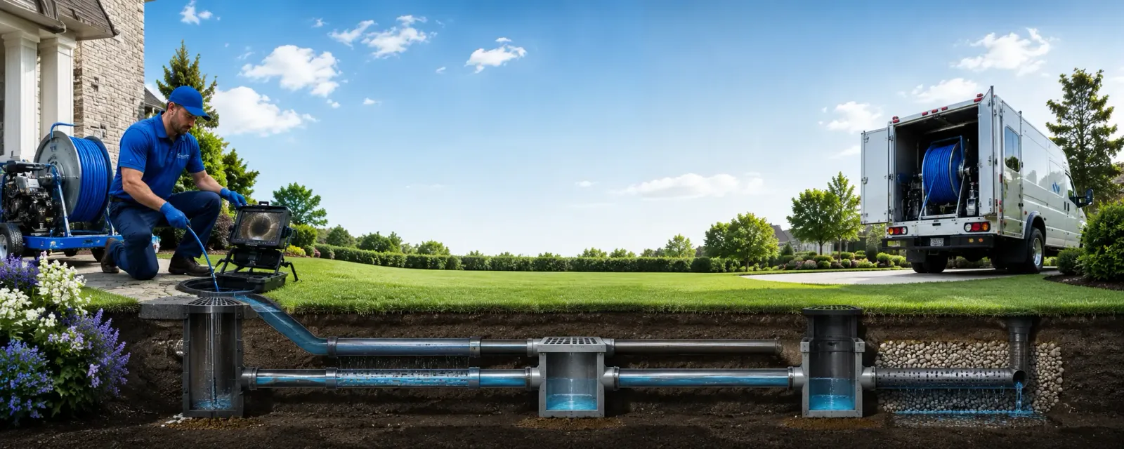 Outdoor drain cleaning information for Frederick, IL
